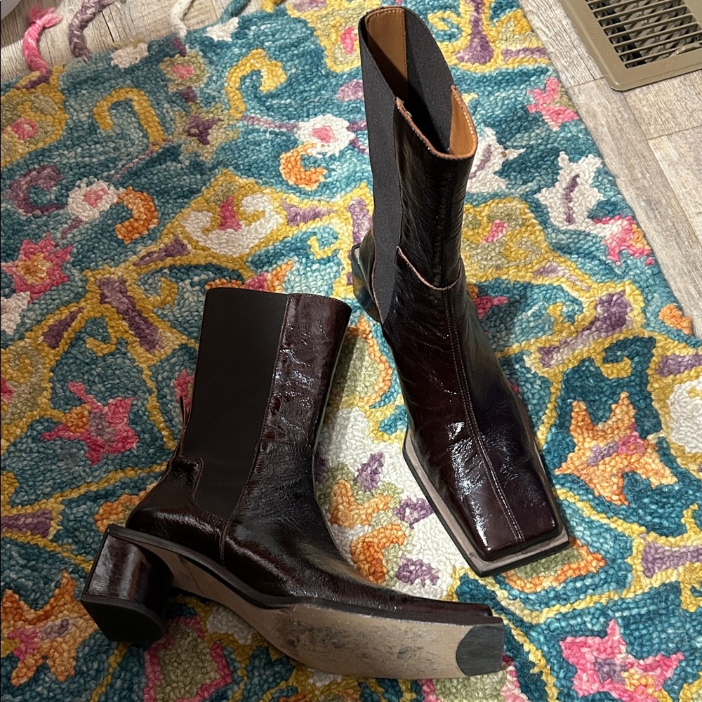 Miista Dark Brown Ankle Boots